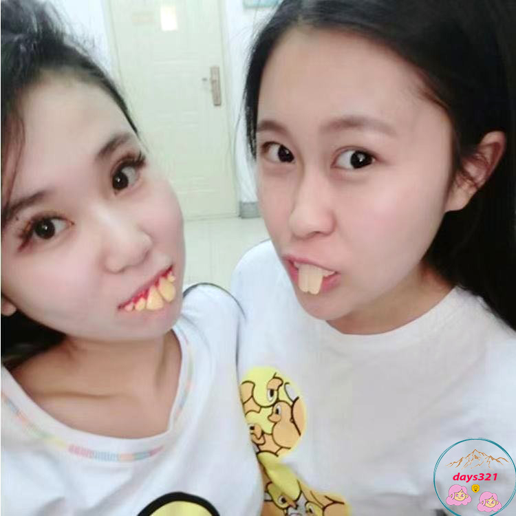 Răng Nanh Giả Hóa Trang Ma Cà Rồng răng vẩu giả troll quay video tiktok