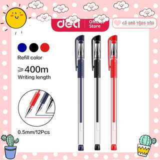 Bút nước bút gel deli 6600es ngòi 0.5mm