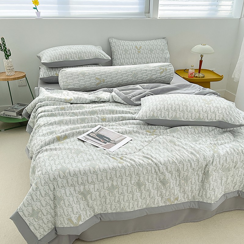 Bộ chăn  ga gối ga giường cotton Đũi chăn trần hè có tặng kèm vỏ ôm  - Ngân Khánh Bedding