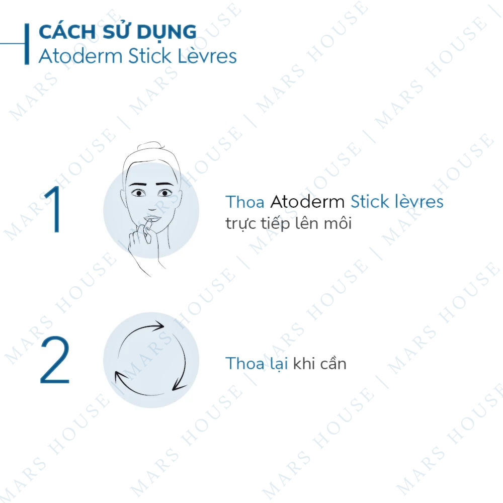 Son Dưỡng Môi Bioderma Atoderm Stick Levres 4g - Son dưỡng ẩm và làm mềm môi