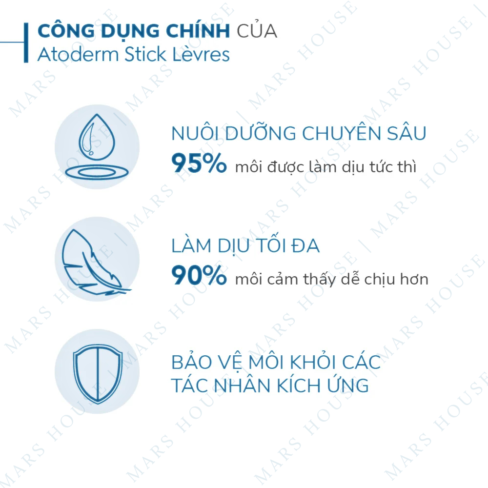 Son Dưỡng Môi Bioderma Atoderm Stick Levres 4g - Son dưỡng ẩm và làm mềm môi