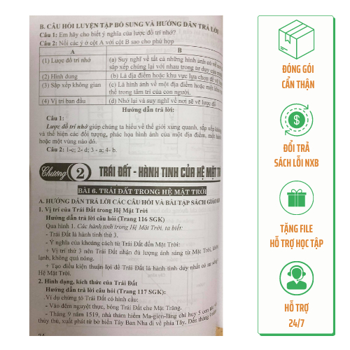 Sách - Hướng dẫn trả lời câu hỏi và bài tập Địa lí 6
