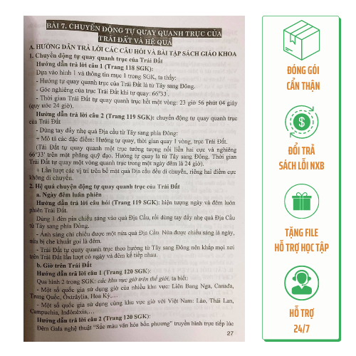 Sách - Hướng dẫn trả lời câu hỏi và bài tập Địa lí 6