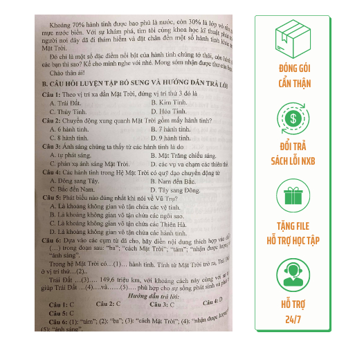 Sách - Hướng dẫn trả lời câu hỏi và bài tập Địa lí 6
