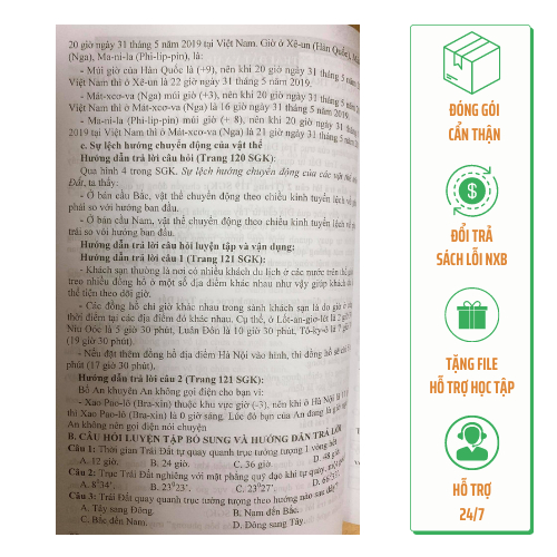 Sách - Hướng dẫn trả lời câu hỏi và bài tập Địa lí 6