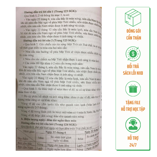 Sách - Hướng dẫn trả lời câu hỏi và bài tập Địa lí 6