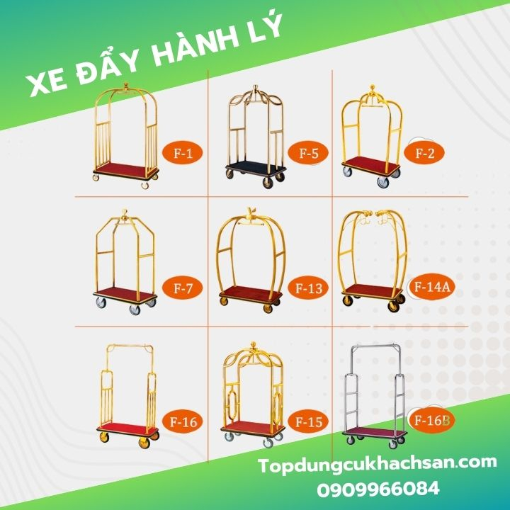 Xe Đẩy Hành Lý Khách Sạn, Xe Trolley Khách Sạn