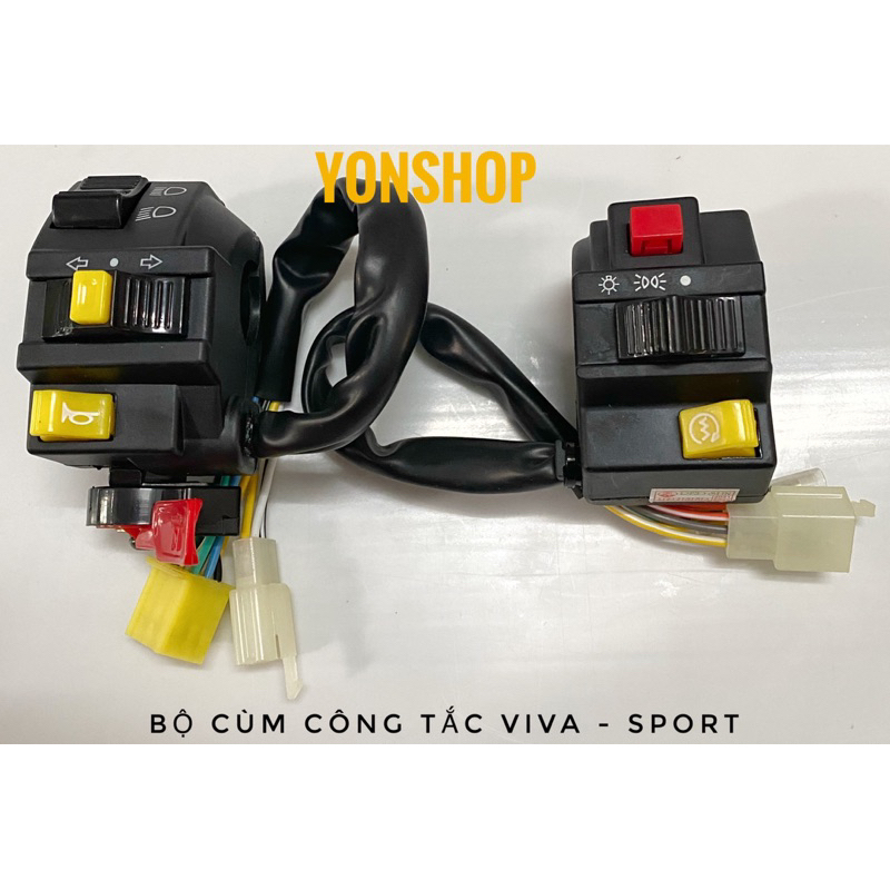 Bộ Cùm Công Tắc Xe Su Viva 110, Sport Hàng Cao Cấp Loại 1