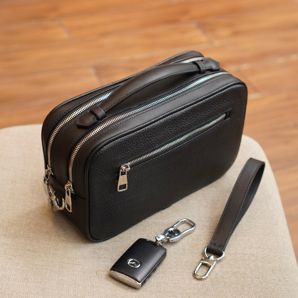 Túi cầm tay da bò thật 100%