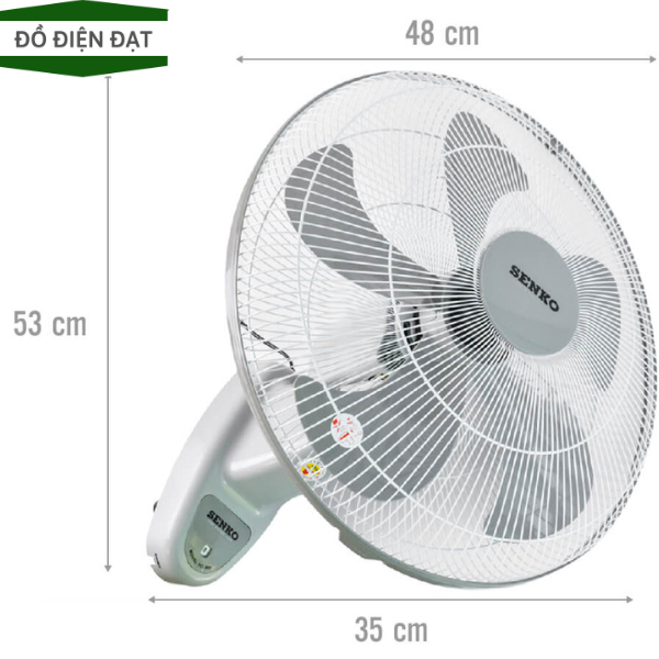 Quạt treo tường Senko TC1880, Quạt treo tường chính hãng, Bảo hành 12 tháng