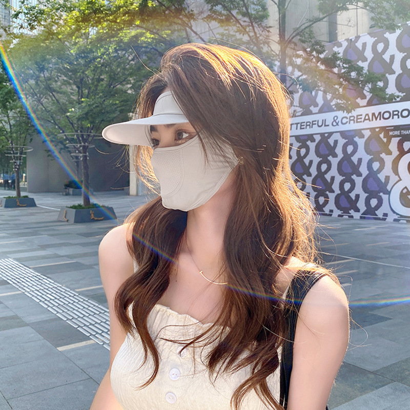 Khẩu Trang Chống Nắng Nữ Vải Cotton mềm mại co dãn 100% và mát lạnh, thấm hút mồ hôi đặc biệt an toàn và dễ sử dụng