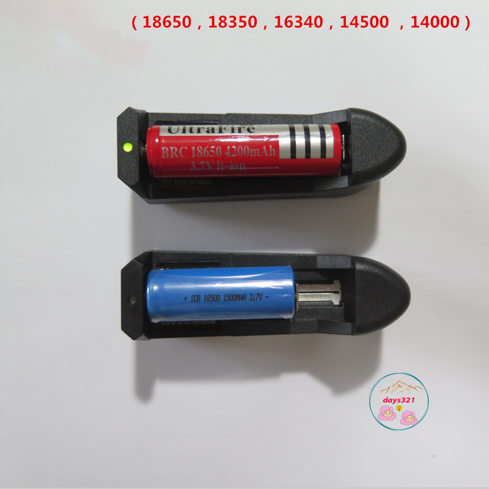 Sạc Pin li-ion 3.7V 18650, 16340, 26650 ... Loại 1 Viên  - SPCD1