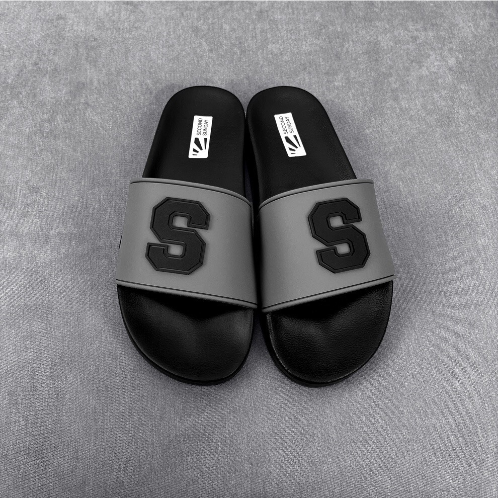 Dép Nam Nữ Unisex Quai Ngang Slipper chữ S dập nổi siêu hót
