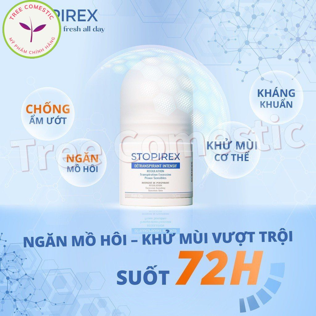 Lăn Khử Mùi Kháng Khuẩn Ngăn Tiết Mồ Hôi Stopirex