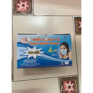 Khẩu Trang Y Tế 4 lớp hiệu VNCARE