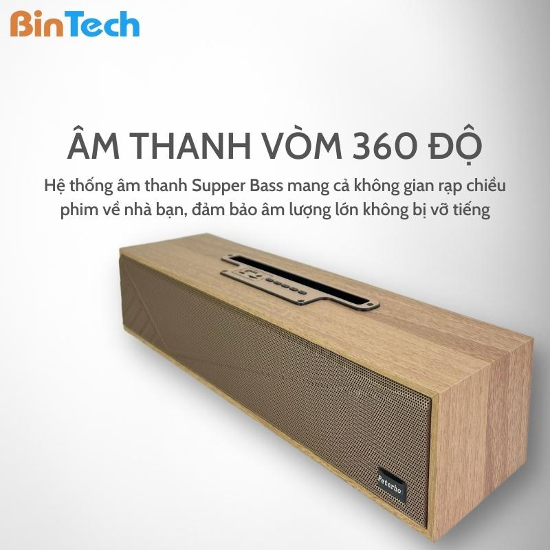 Loa Soundbar Bluetooth Peterhot A30 BINTECH, Loa Vi Tính, Tivi SPEAKER 350BS BASS Âm Thanh 360 Độ Nghe Nhạc, Xem Phim