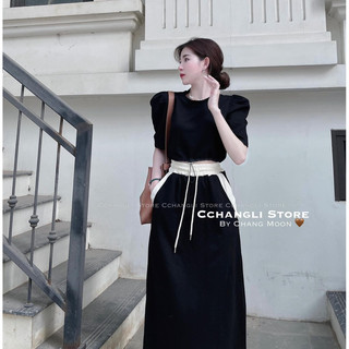 Bộ Tay bồng chân váy phối cách điệu