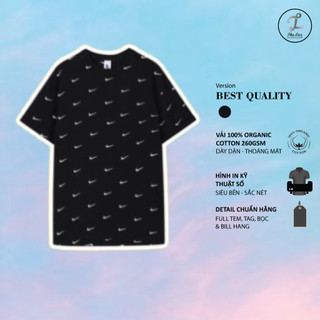 Áo thun thêu nike thêu logo vải cotton 100% the laz
