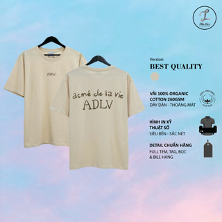 Áo thun adlv - acmé de la vie glossy beige hàng cao cấp vải cotton 100%