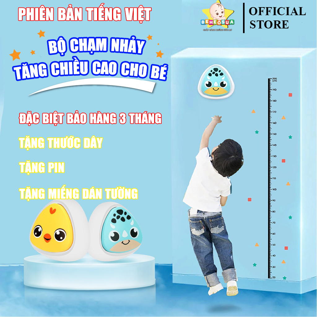 Bộ chạm nhảy tăng chiều cao cho bé tiếng việt bảo hành 3 tháng lỗi 1 đổi 1