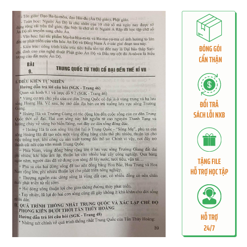 Sách - Hướng dẫn trả lời câu hỏi và bài tâp Lịch sử 6