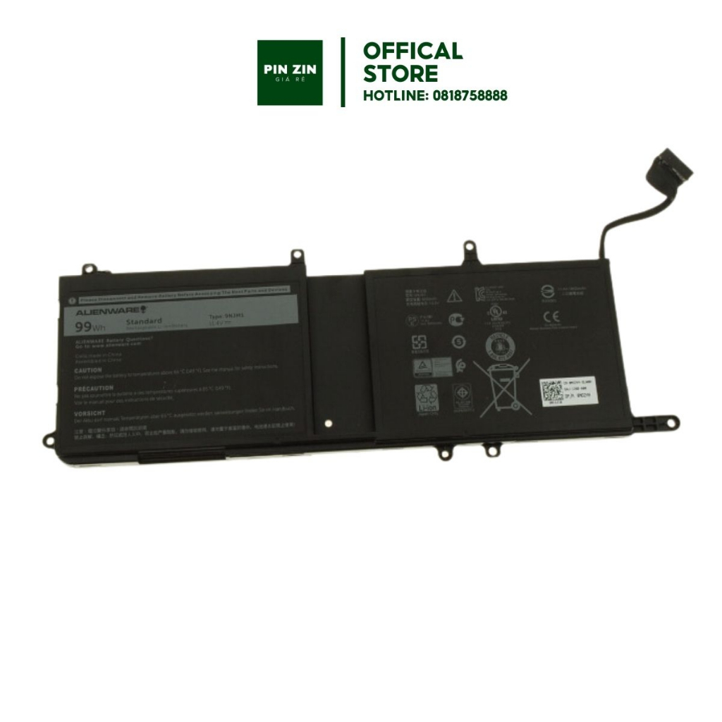 PIN MÁY TÍNH XÁCH TAY Dell 99Wh Alienware 17 R4 R5 9NJM1 ZIN
