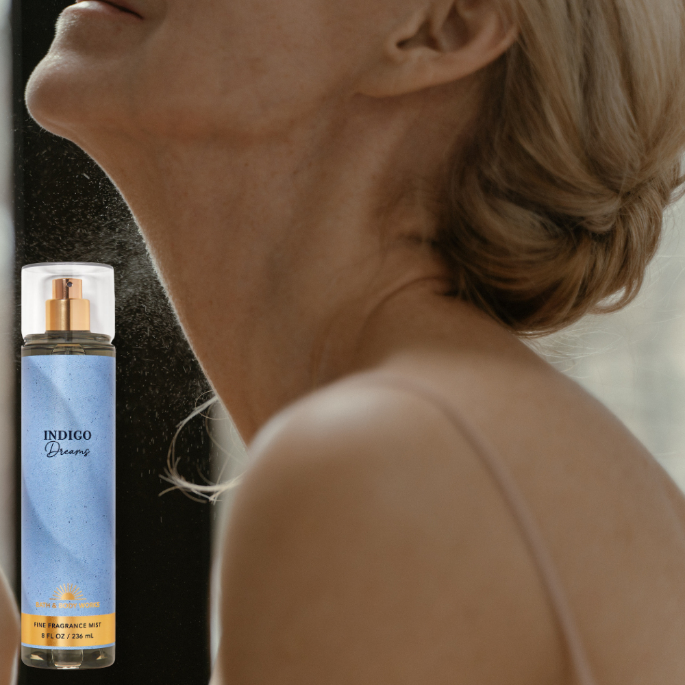 Xịt thơm toàn thân Bath & Body Works - Indigo Dreams Hương Gỗ Dịu Dàng Chai 236ml