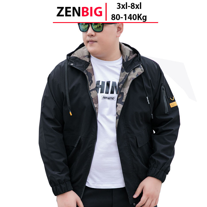 áo khoác gió nam big size dành cho người mập người béo cân nặng từ 80-140kg