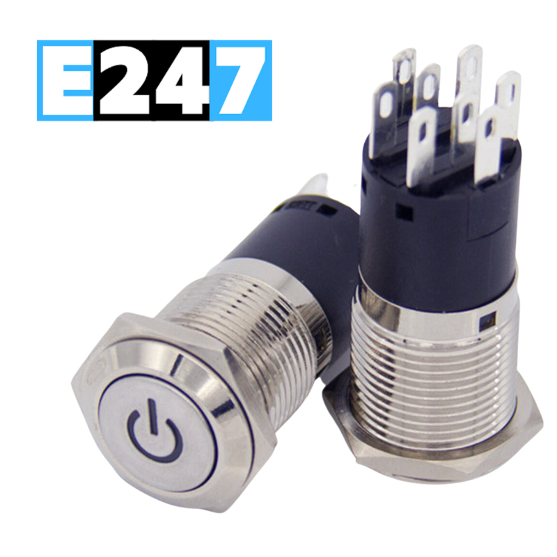 NÚT ĐỀ NHẤN GIỮ 16MM 2NO 2NC