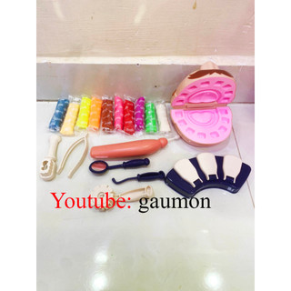 Bộ đồ chơi đất nặn đất sét bác sĩ khám răng vui vẻ