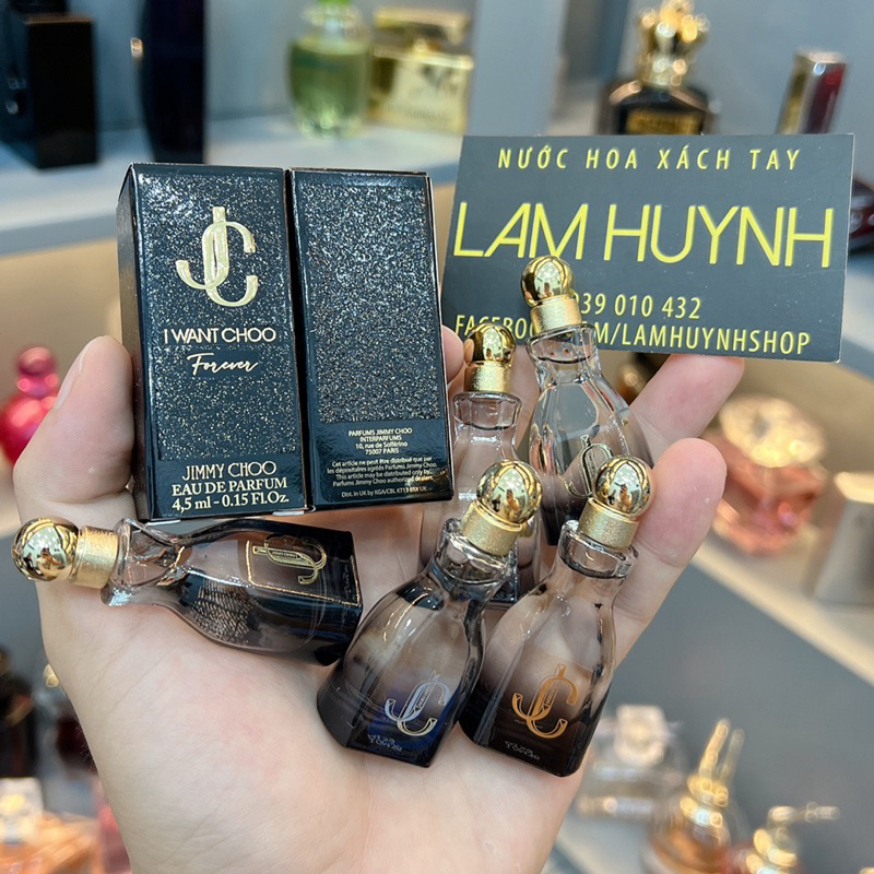 Nước hoa mini Nữ Jimmy Choo I WANT CHOO FOREVER 4,5ml