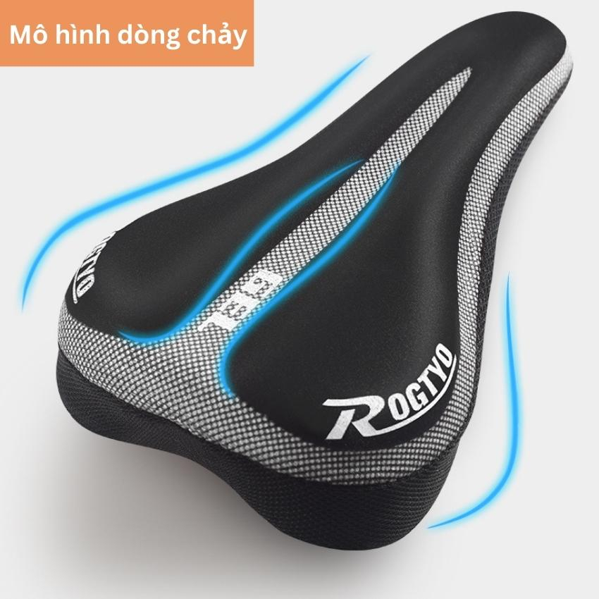 Bọc yên xe đạp thể thao Vires/ Rogtyo êm ái thoáng khí 2 màu, bọc yên xe đạp đệm mút, đệm yên xe đạp