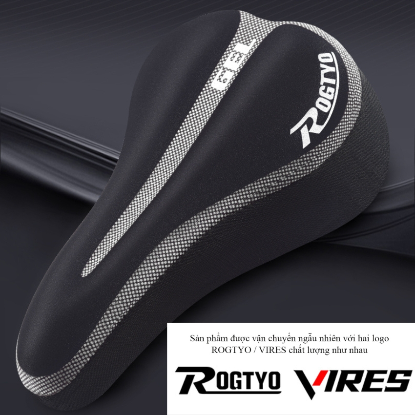 Bọc yên xe đạp thể thao Vires/ Rogtyo êm ái thoáng khí 2 màu, bọc yên xe đạp đệm mút, đệm yên xe đạp