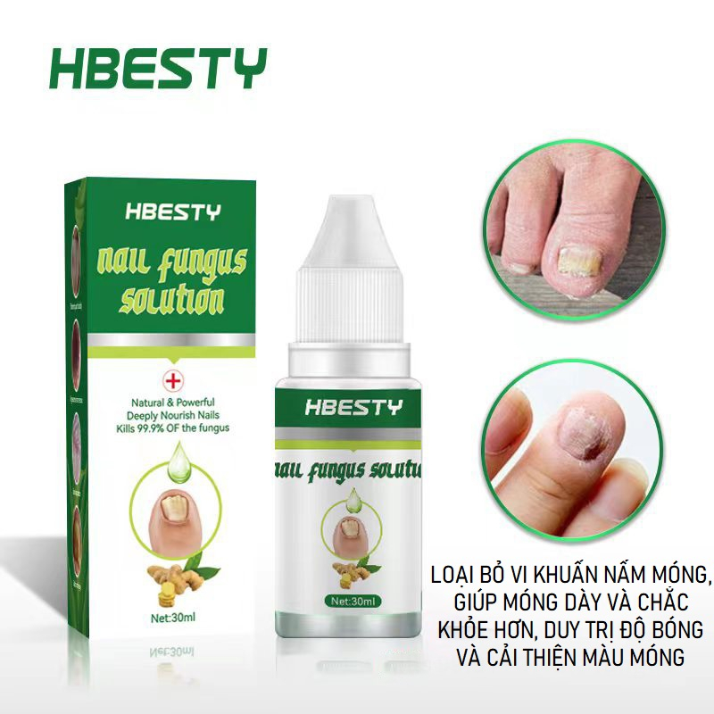 Tinh Chất Dưỡng Móng Nail Fungus Solution HBESTY, Dưỡng Móng Chắc Khỏe, Phục Hồi Viền Móng Tay và Cải Thiện Màu Móng