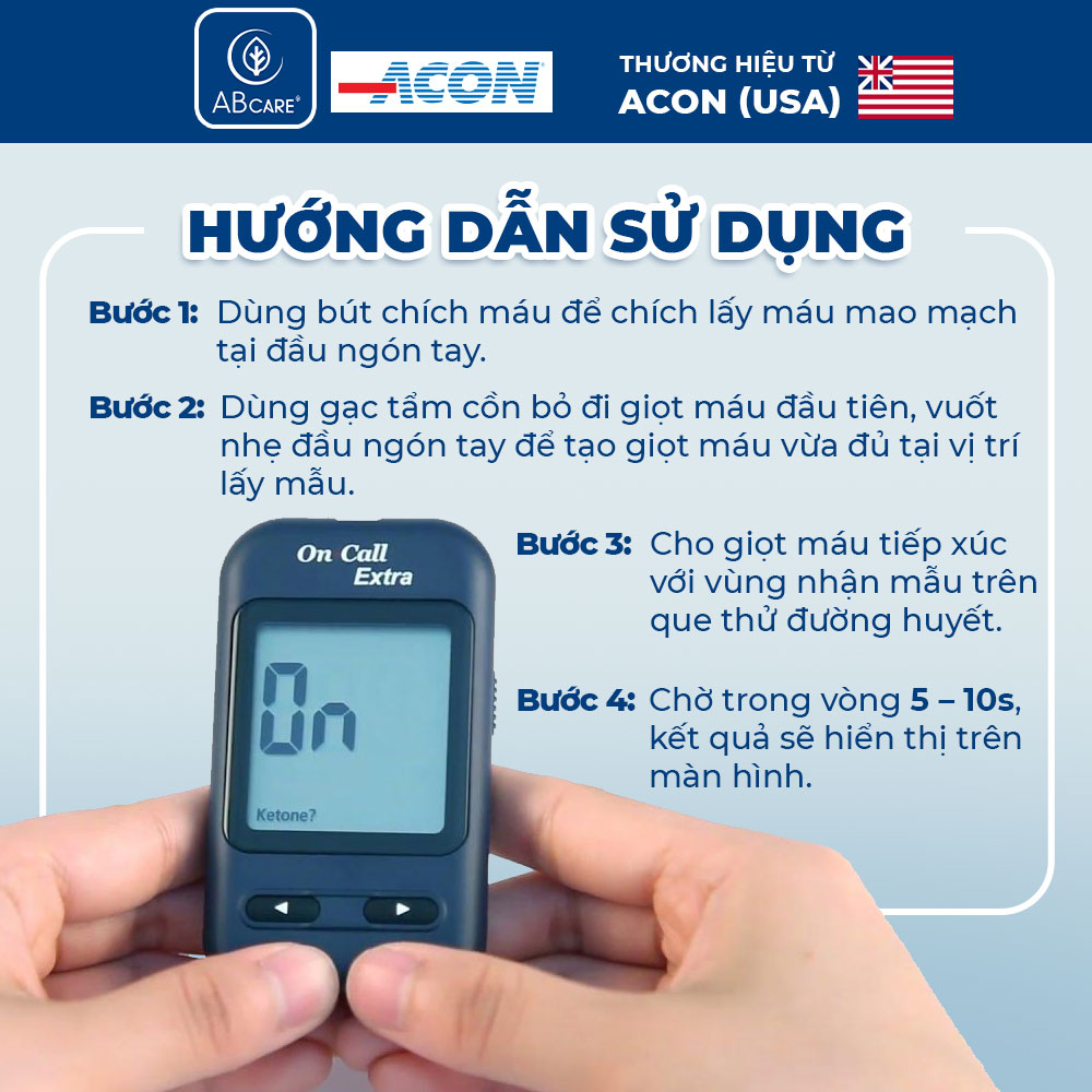 Máy đo đường huyết cá nhân ACON On-call Extra  - Bảo hành trọn đời