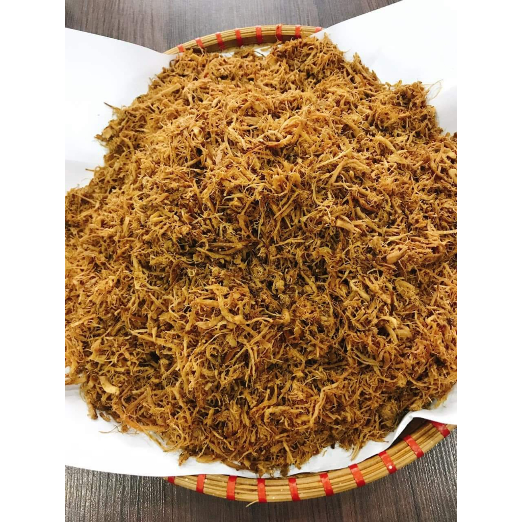 Ruốc nấm hương (chà bông nấm) làm từ chân nấm phú gia ăn chay ăn kiêng.