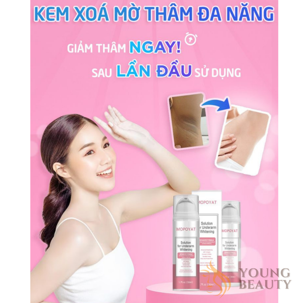 Kem xóa mờ thâm đa năng MOPOYAT - Kem mờ thâm body, nách, đầu gối, khuỷu tay, giúp da trắng sáng - YOUNG BEAUTY