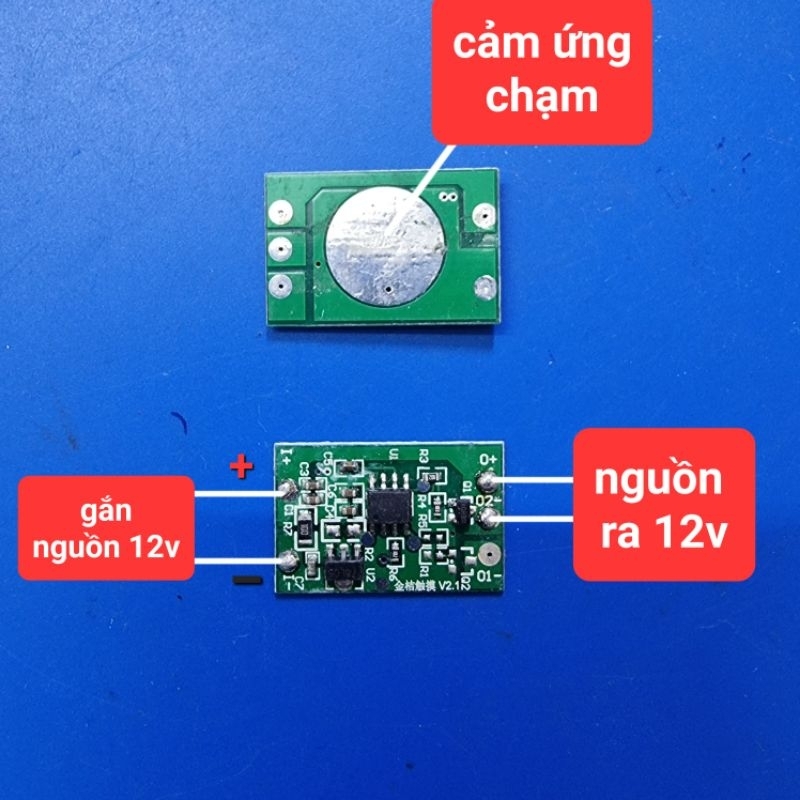 mạch cảm ứng bật tắt đèn 12v (mạch tháo cũ)