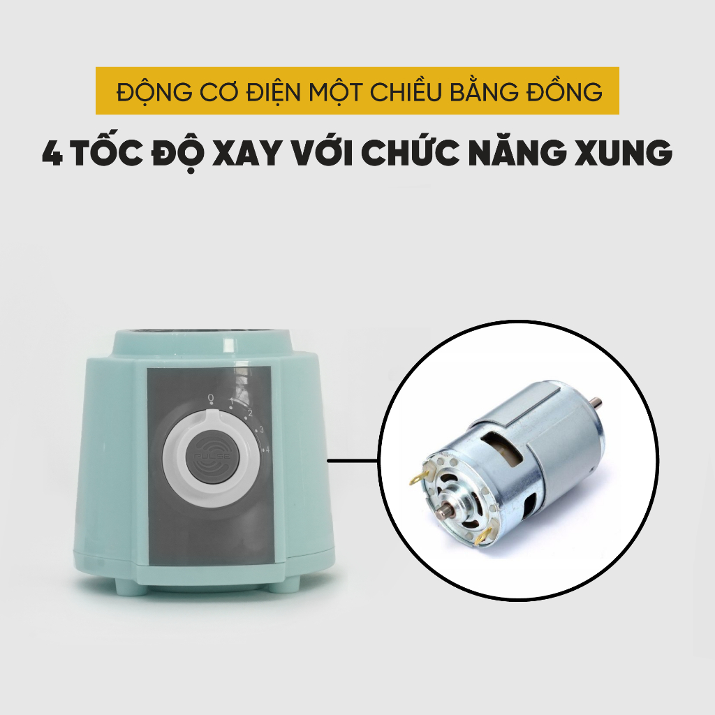 Máy xay đa năng 3 cối KUSCHELN xay sinh tố, xay thịt, xay hạt chuẩn Đức công suất 350W - KBD033-350