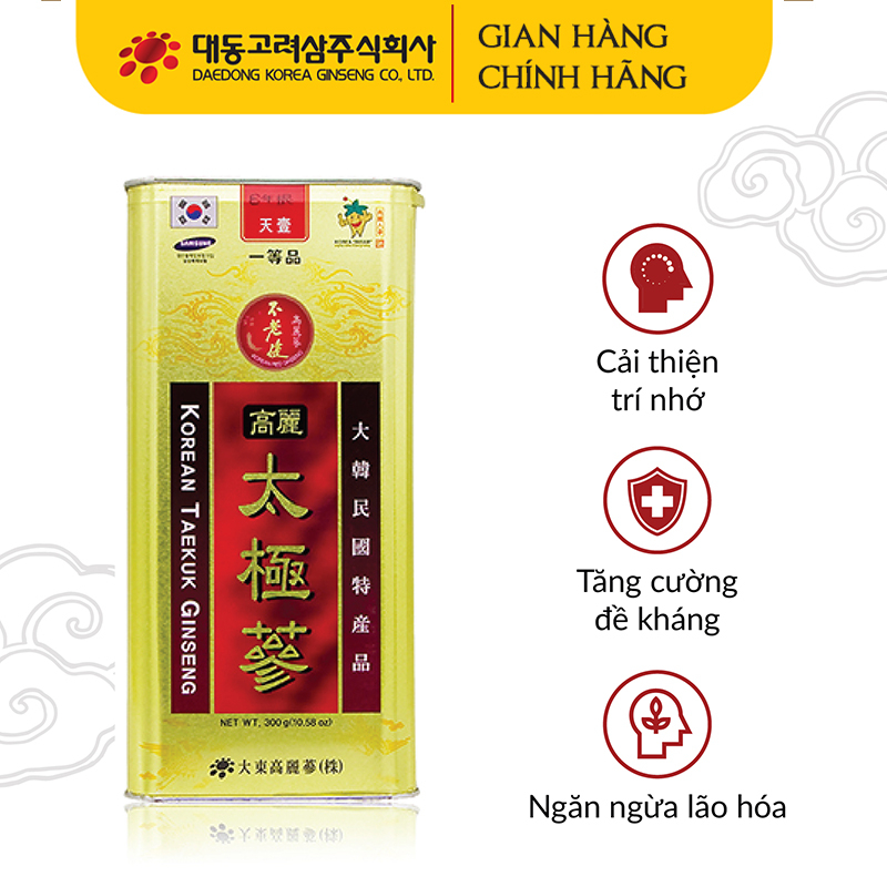 Thái cực sâm củ khô 600gram Kingsize