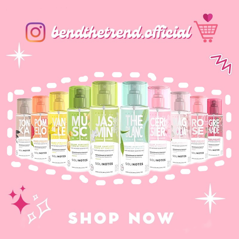 XỊT THƠM TÓC VÀ CƠ THỂ HÃNG SOLINOTES MIST BỔ SUNG ĐỘ ẨM