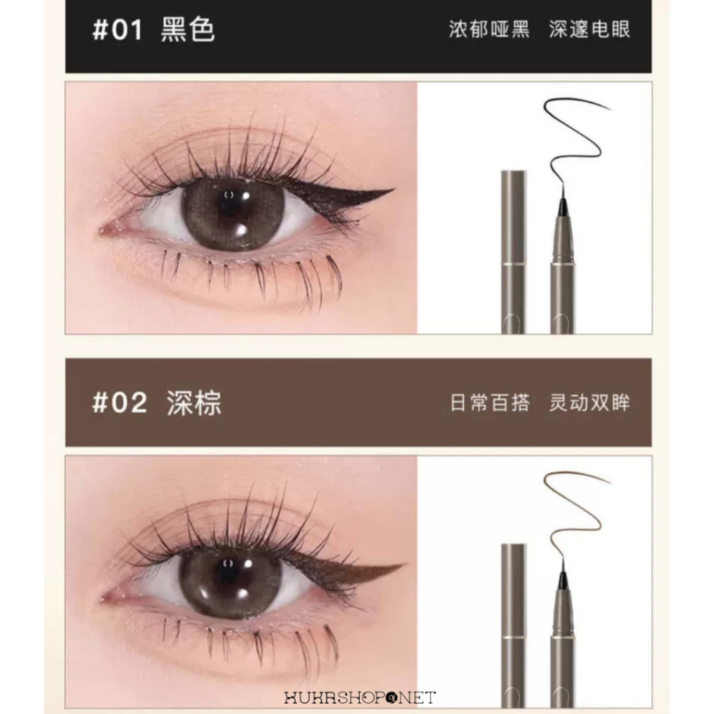 Bút kẻ mắt nước JUDYDOLL Skinny Liquid ngòi siêu mịn chống nước khô nhanh không nhòe 0.5ml