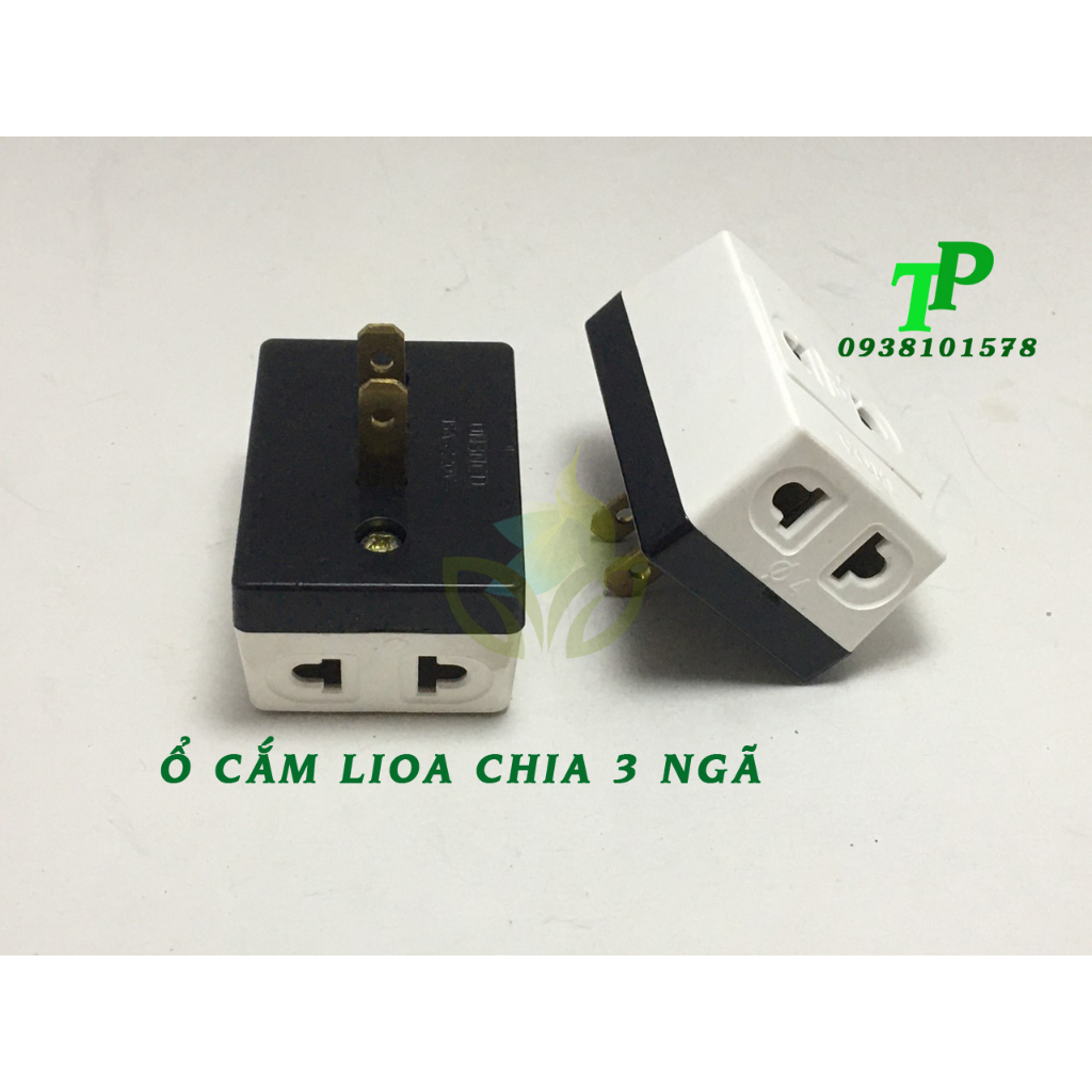 Phích Cắm Điện LiOA Chia 3 Ngã, Ổ Cắm Nối Chia 3 Ngã