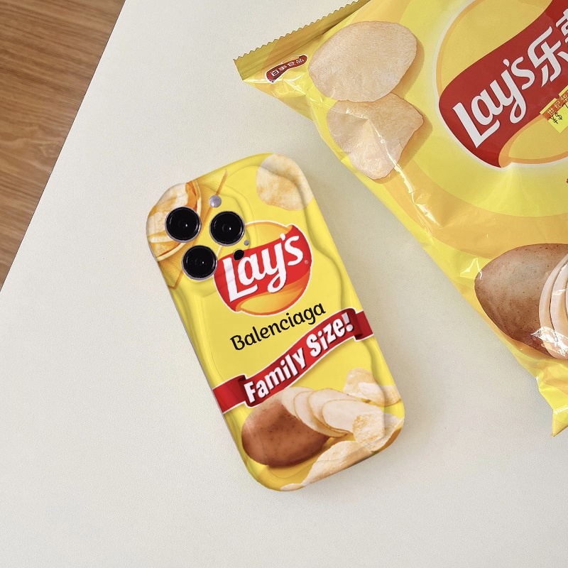 Ốp lưng iphone Viền nổi cạnh sóng Lays snack cute 6s/6splus/7/7plus/8/8plus/x/xs/11/12/13/14/pro/max/promax/plus sk21