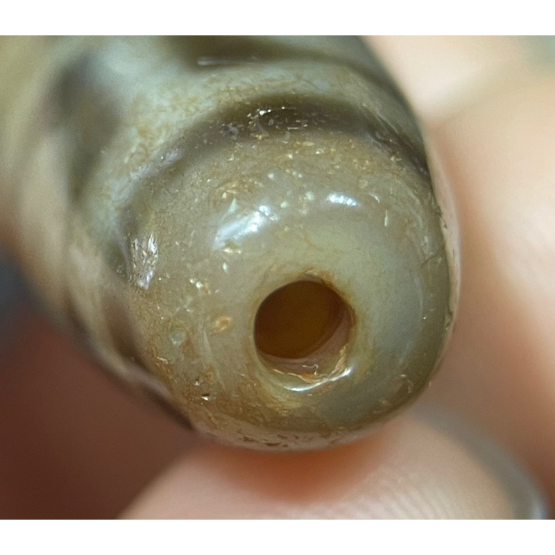 Đá phong thuỷ dzi tây tạng 9 mắt màu cam phong hoá mê li