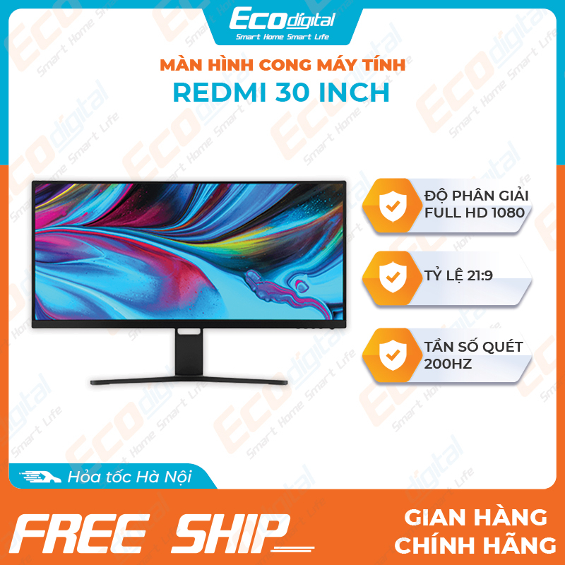 Màn hình máy tính cong xiaomi pc 30 inch 200hz Full HD bản quốc tế