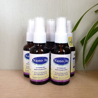 Hộp 10 lọ nước nano bạc cao cấp sát khuẩn khử mùi PG Greentech