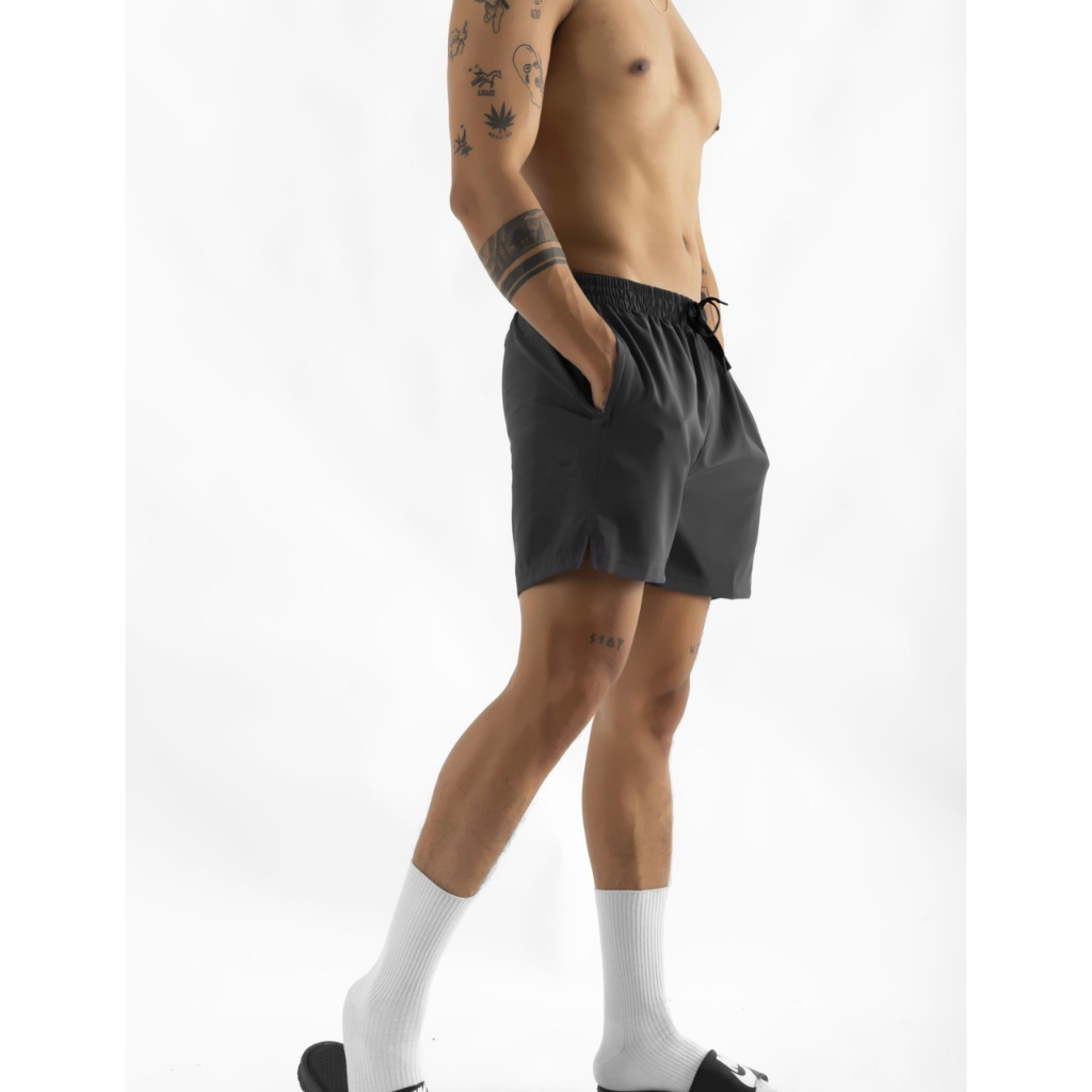 Quần đùi thể thao nam hai lớp, chạy bộ, thể thao, tập gym mặc nhà, thoáng mát và nhanh khô mẫu mới 2023 - QSN18