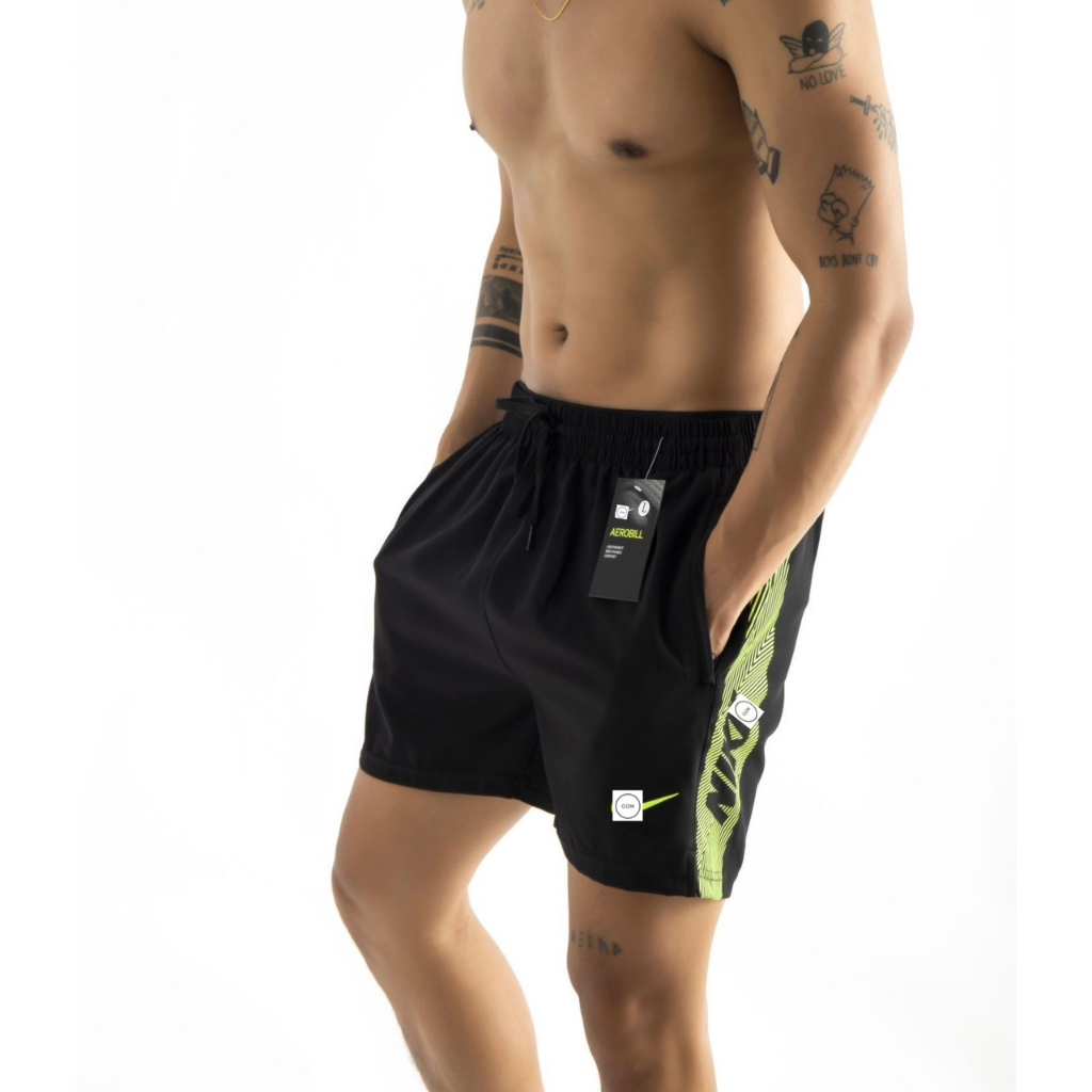 Quần đùi thể thao nam hai lớp, chạy bộ, thể thao, tập gym mặc nhà, thoáng mát và nhanh khô mẫu mới 2023 - QSN18