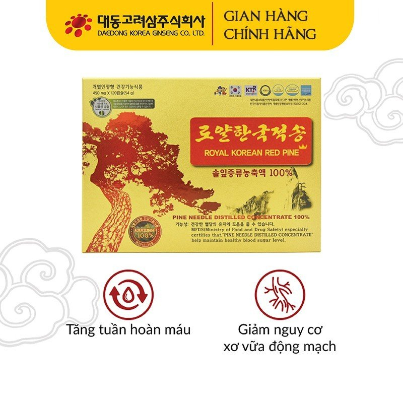 Tinh dầu thông đỏ hoàng gia Hàn Quốc120*450mg – Royal